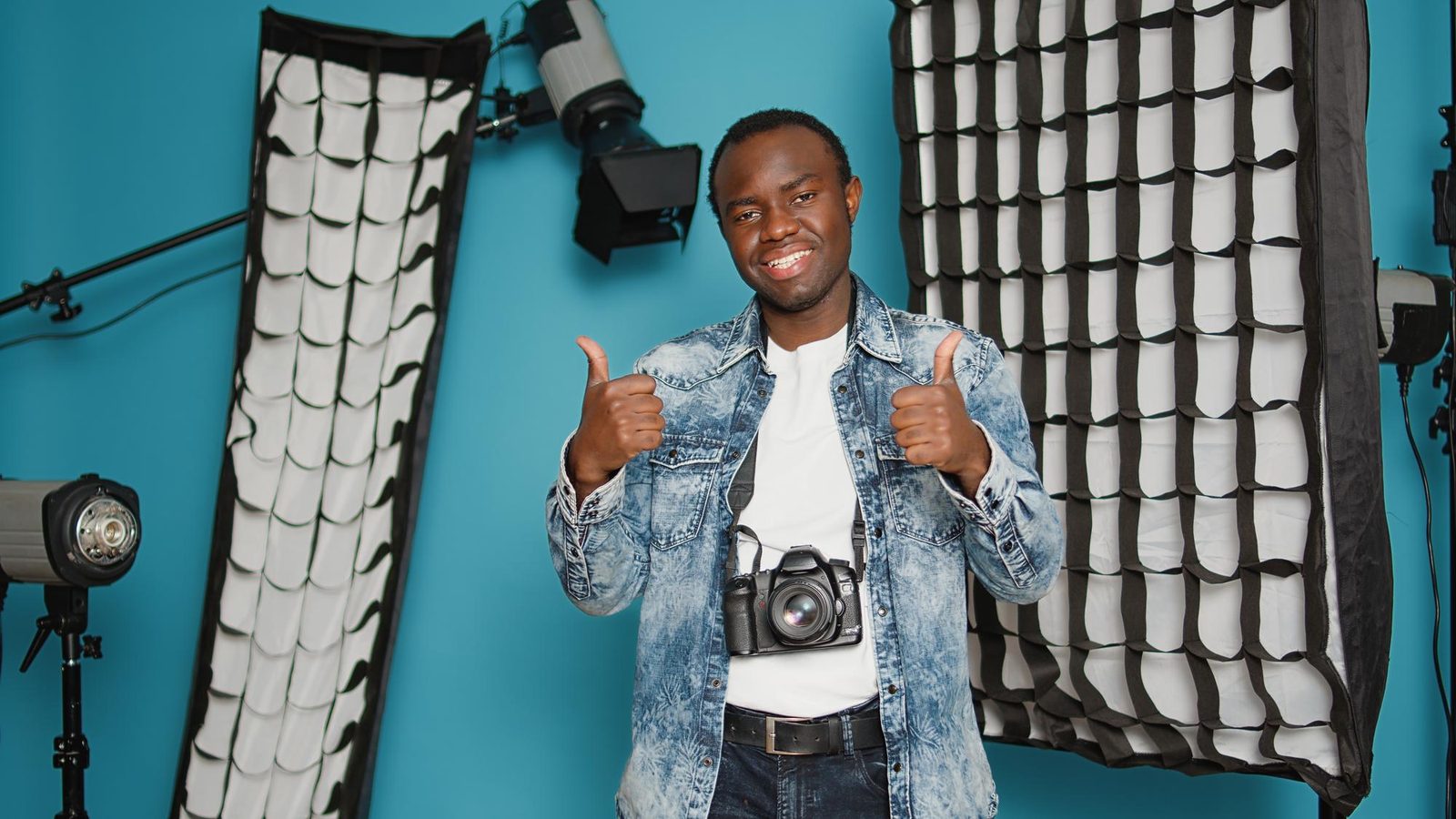 In the photo studio