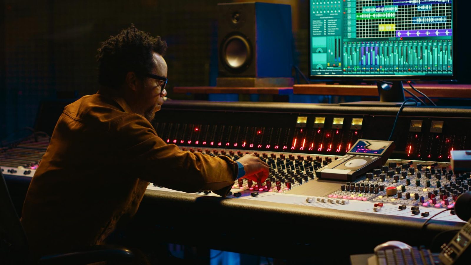 Mixing console